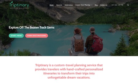 Triptinary Custom Travel Planning
