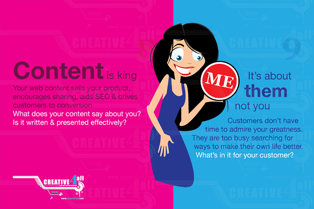 Content is king Your web content sells your product