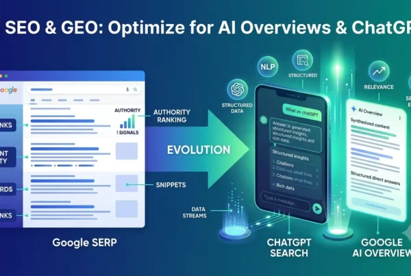 AI SEO & GEO: Optimize for AI Overviews & ChatGPT