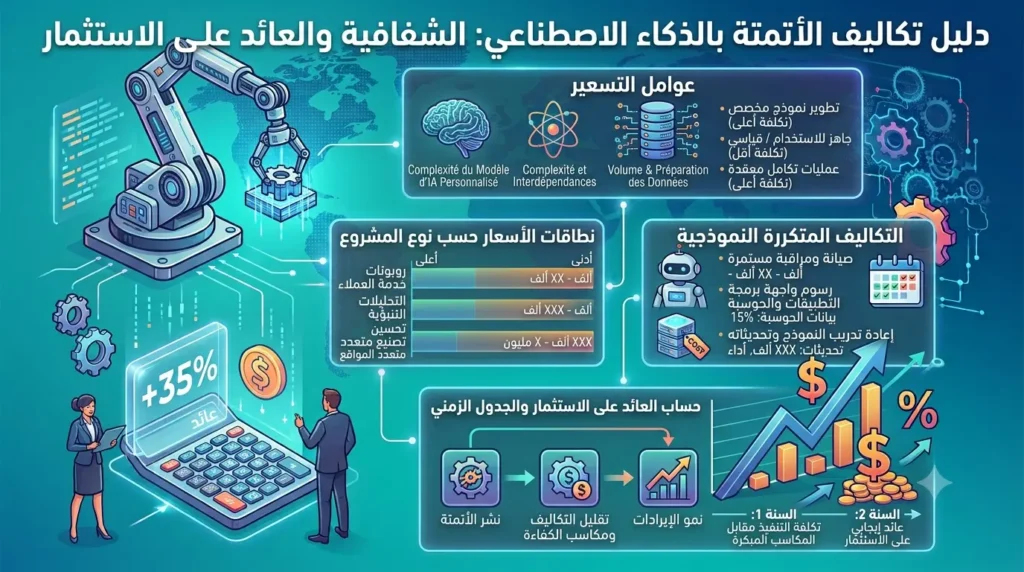 كم تكلفة أتمتة الذكاء الاصطناعي لمشروع صغير؟