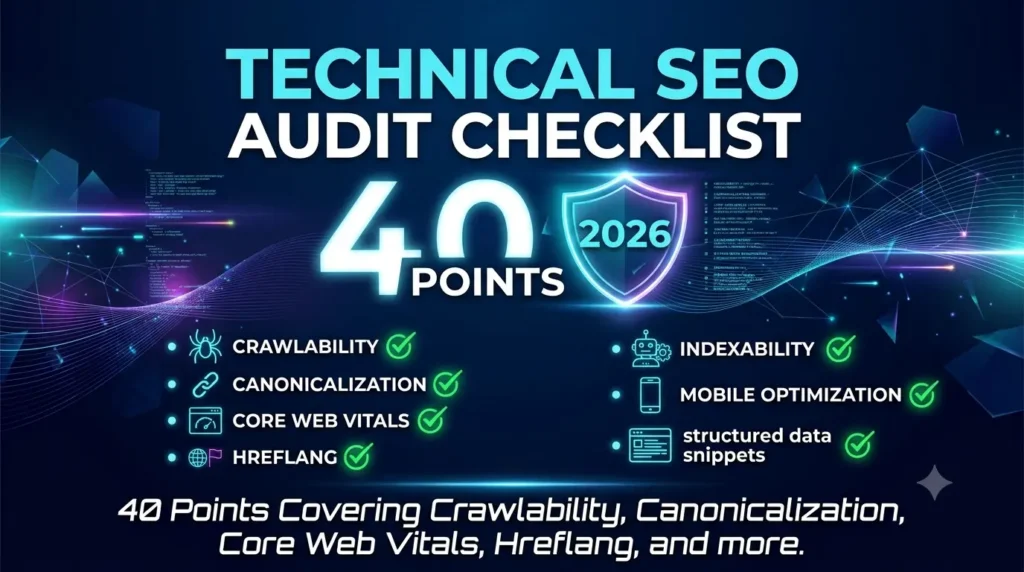 Technical SEO Audit Checklist: 40 Points for 2026