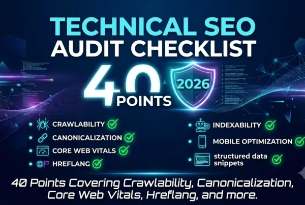 Technical SEO Audit Checklist: 40 Points for 2026