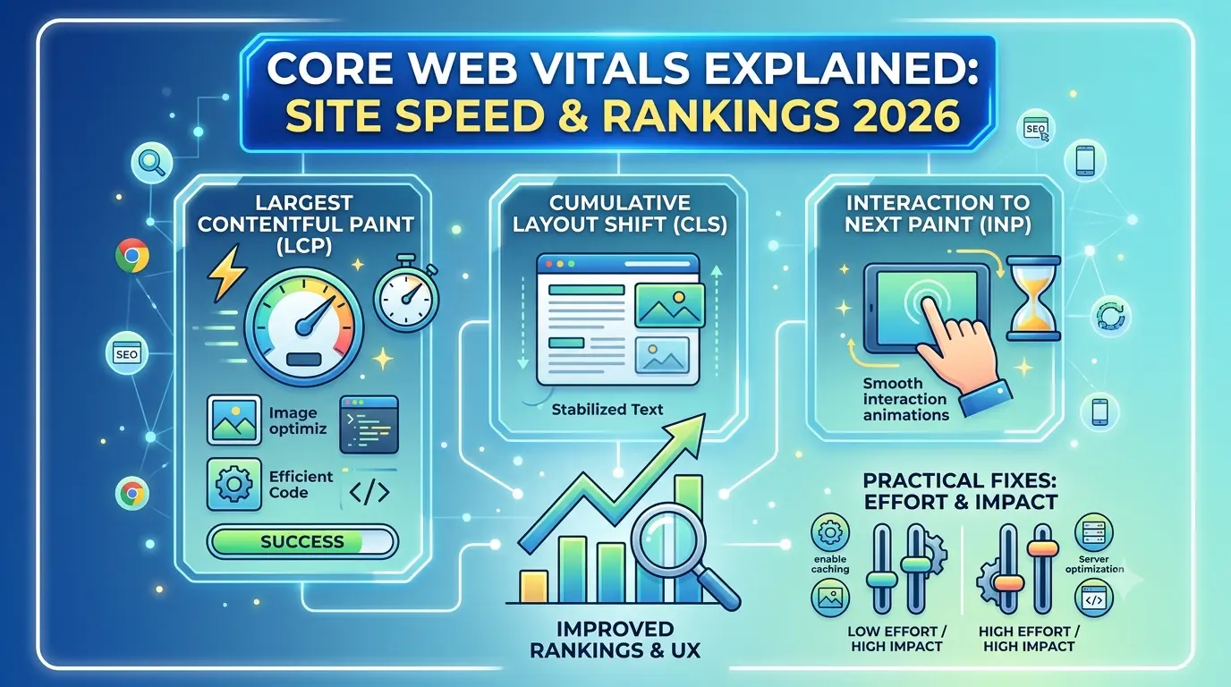 Core Web Vitals Explained: Site Speed & Rankings 2026