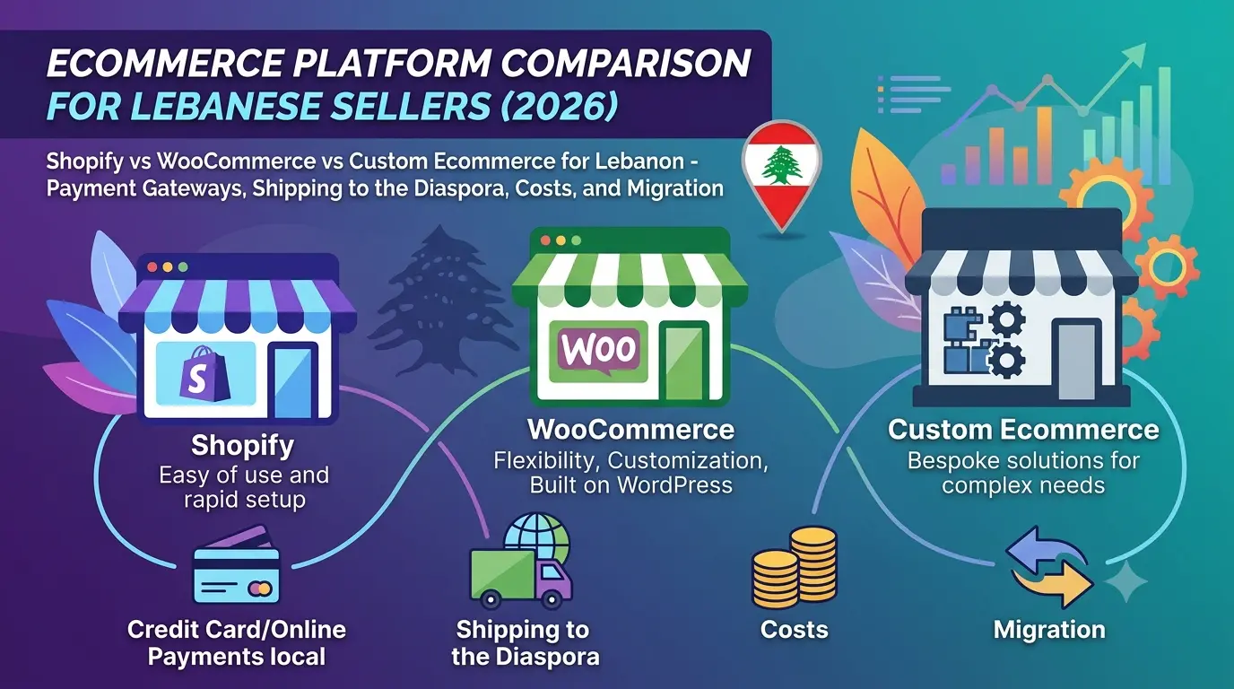 Ecommerce Platform Comparison for Lebanese Sellers