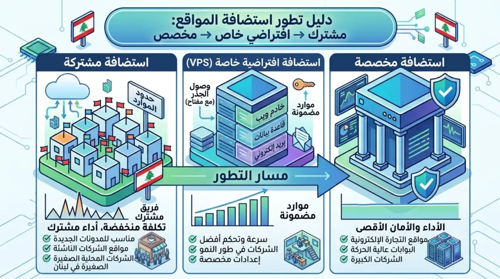 الاستضافة المشتركة مقابل المخصصة
