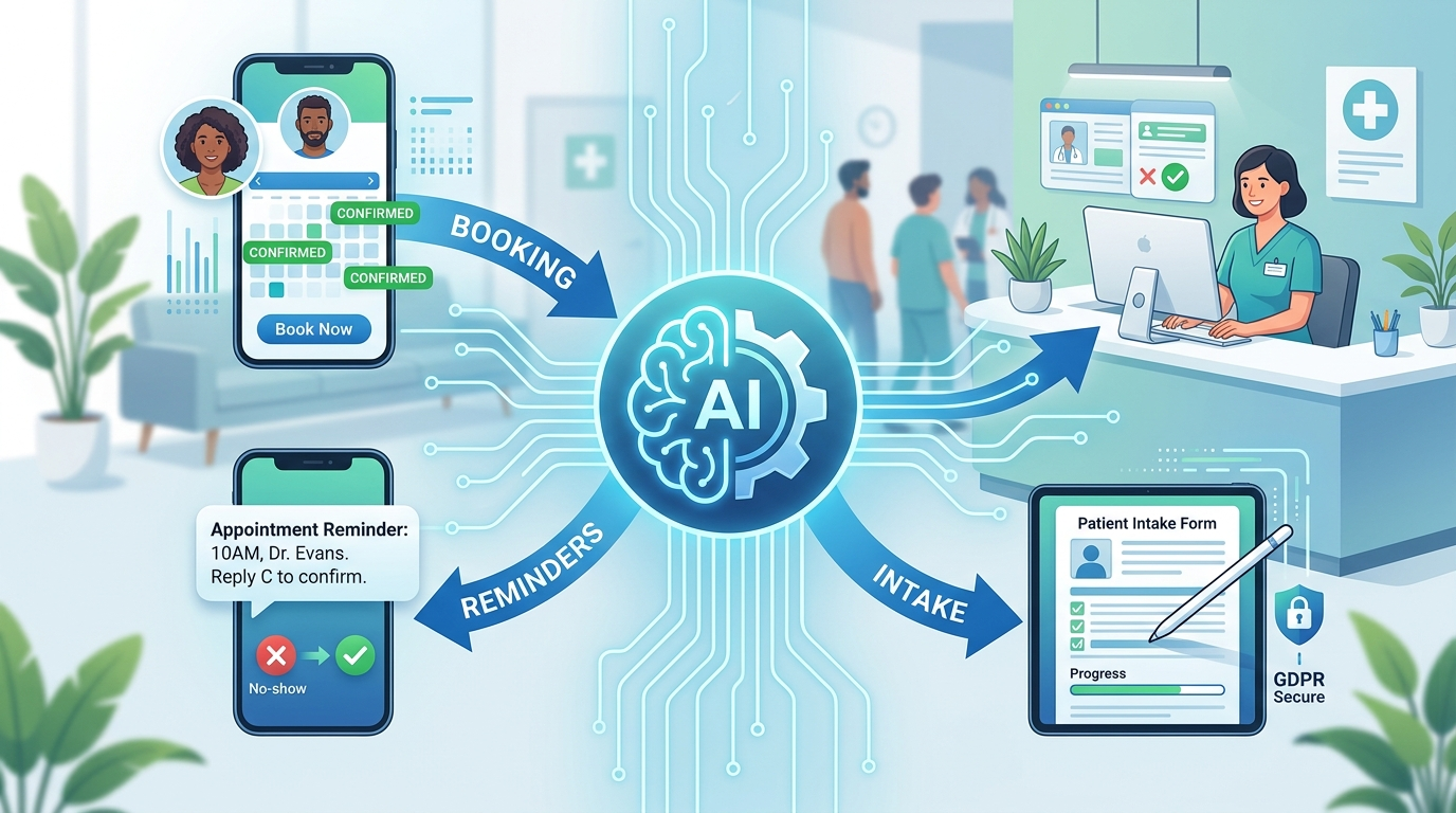 AI Automation for Clinics: Booking, Reminders, Intake