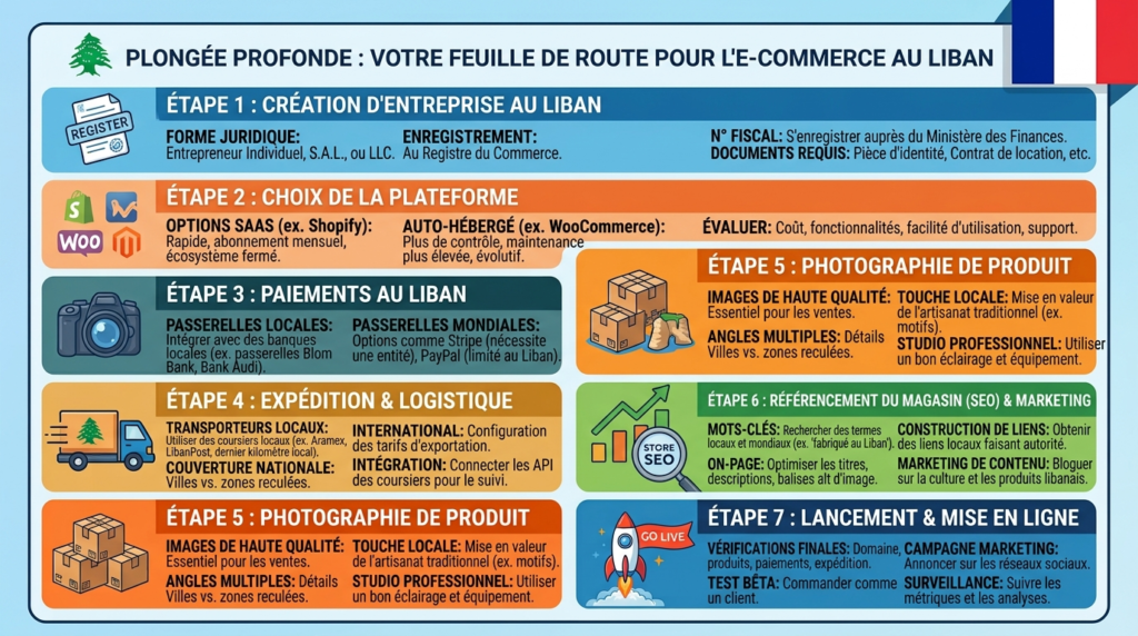 Comment Lancer une Boutique en Ligne au Liban : Guide Étape par Étape