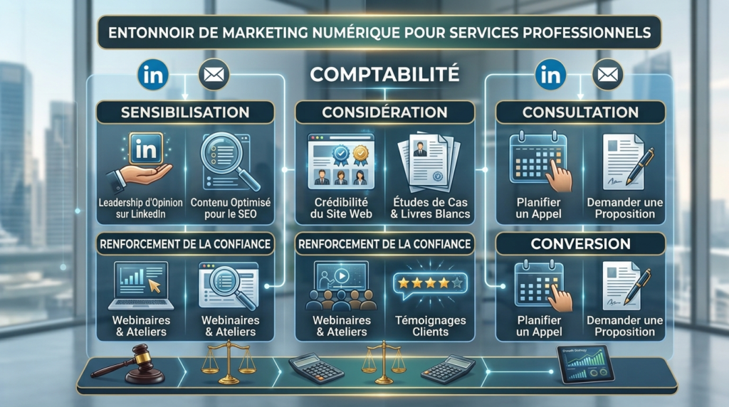 Marketing Digital pour les Services Professionnels : Avocats, Experts-Comptables, Consultants