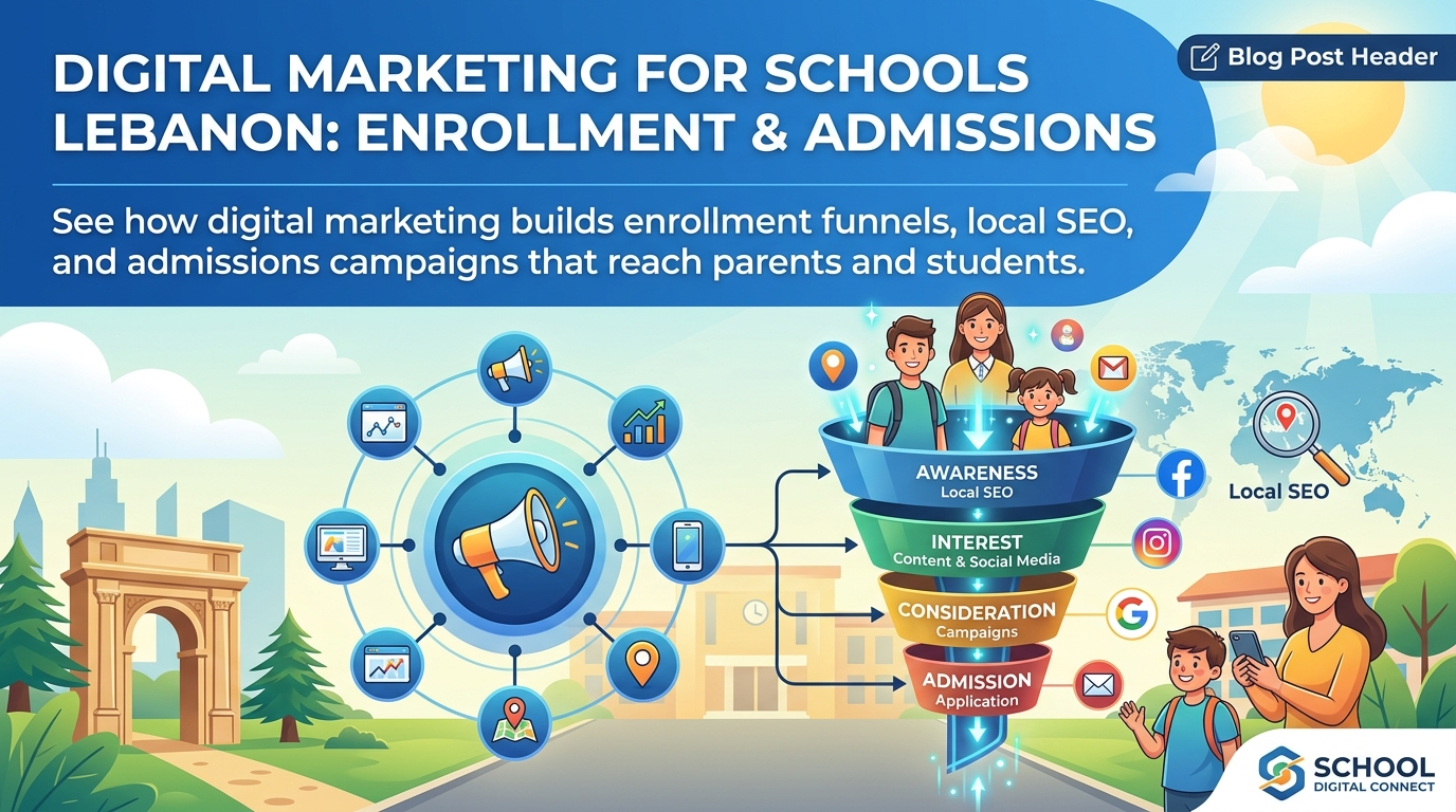 Digital Marketing for Schools Lebanon: Enrollment & Admissions