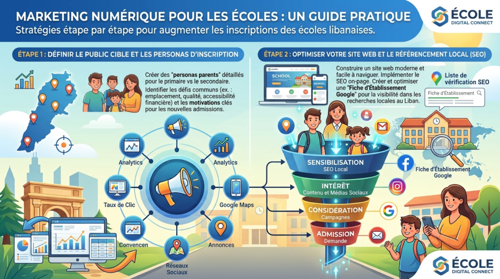 Marketing Digital pour les Écoles au Liban : Inscriptions et Admissions
