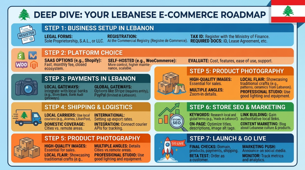 How to Launch an Online Store in Lebanon: Step-by-Step