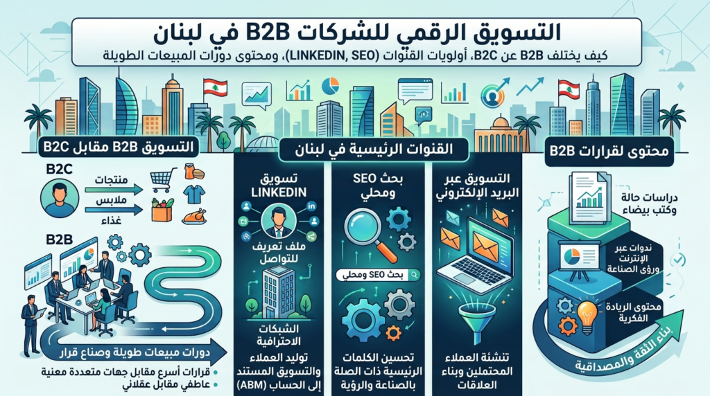 التسويق الرقمي للشركات في لبنان