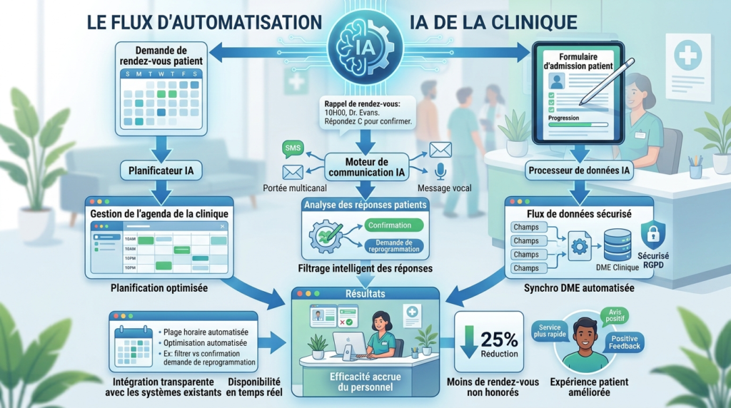 Automatisation IA pour Cliniques : Réservation, Rappels