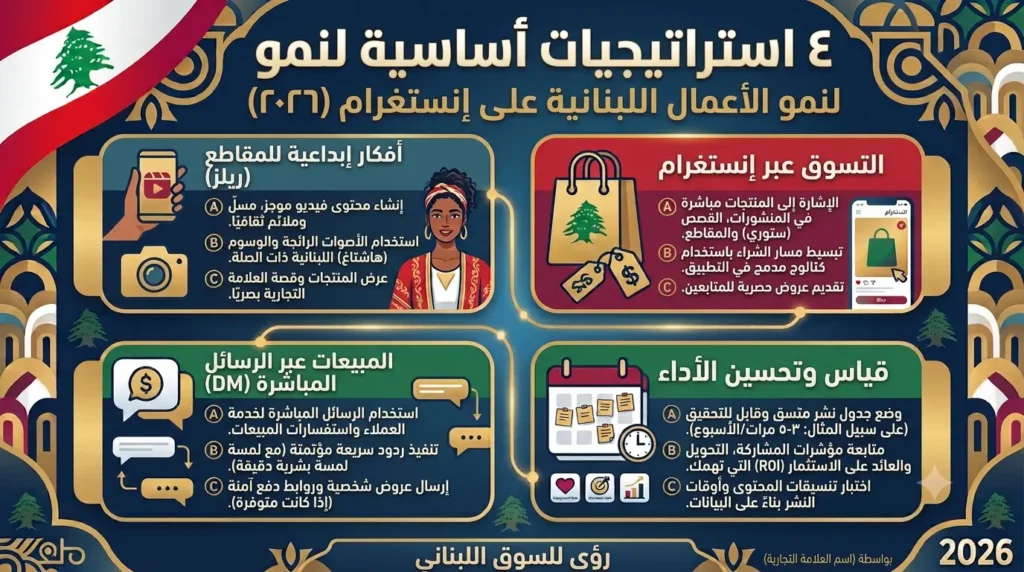 التسويق عبر إنستغرام للشركات اللبنانية في 2026