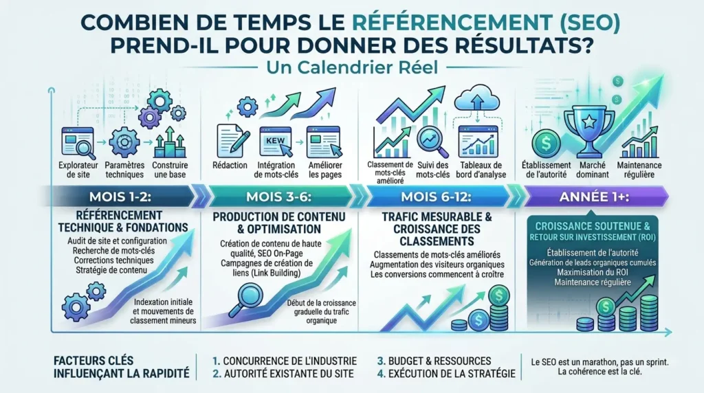Combien de Temps le SEO Prend-il pour Donner des Résultats?