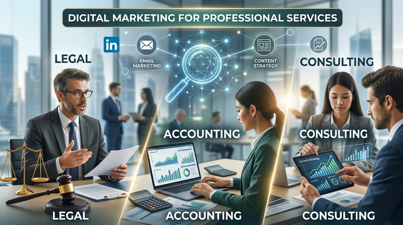 Digital Marketing for Professional Services: Legal, Accounting, Consulting