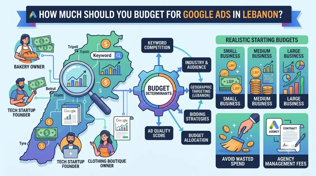 How Much Google Ads budget Lebanon?