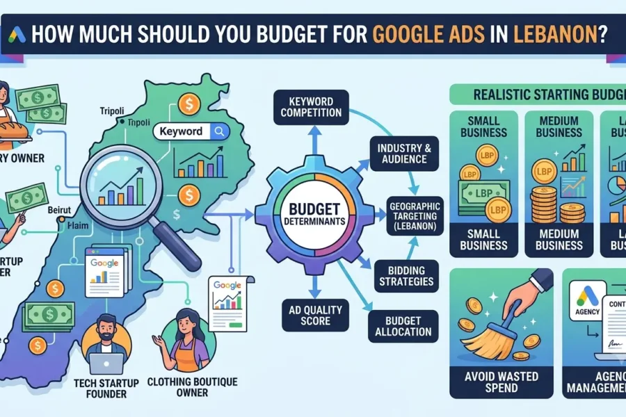 How Much Google Ads budget Lebanon?