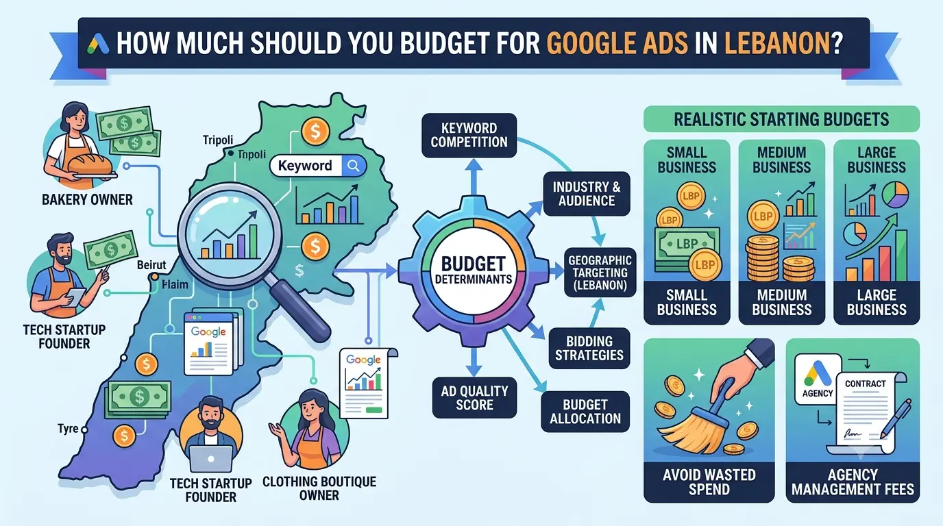 How Much Google Ads budget Lebanon?