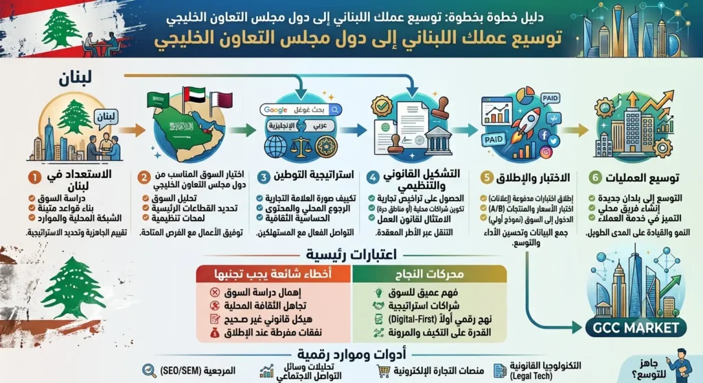 توسيع عملك رقميًا من لبنان إلى الخليج