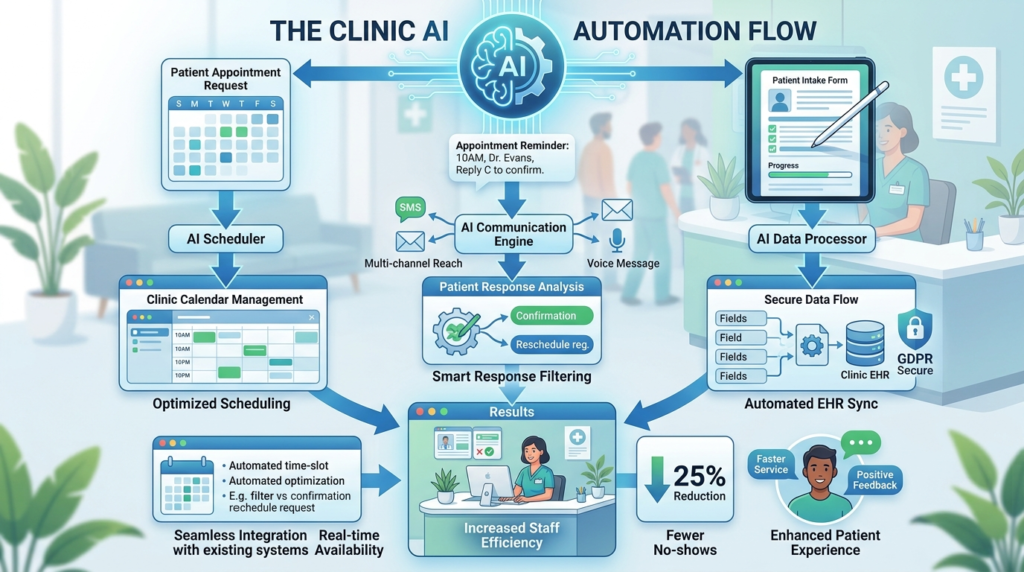 AI Automation for Clinics: Booking, Reminders, Intake