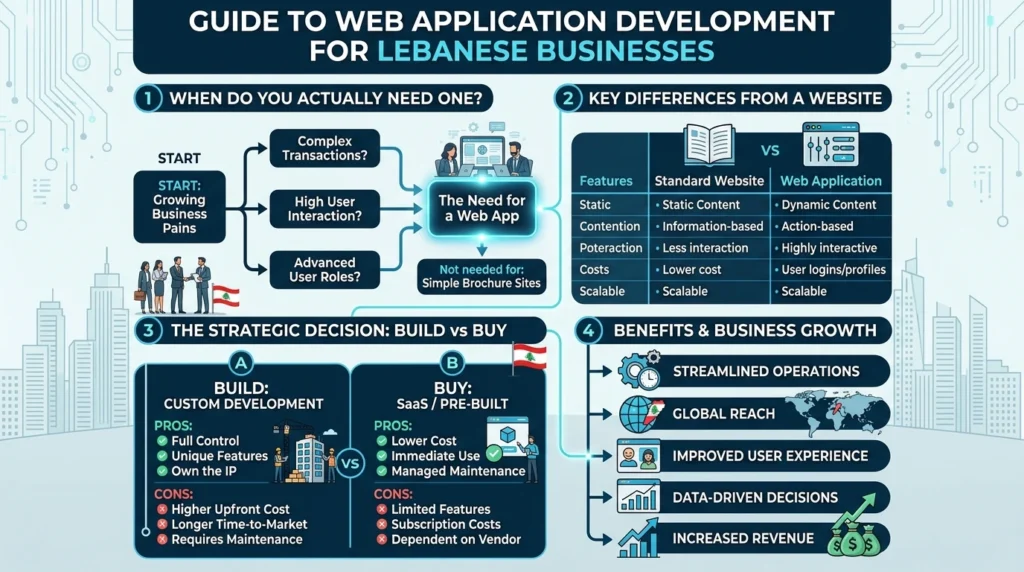 Web Application Development for Lebanese Businesses: When You Actually Need One