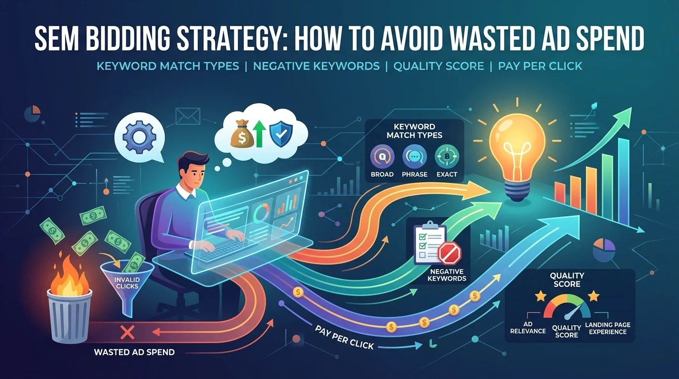 SEM Bidding Strategy: How to Avoid Wasted Ad Spend?