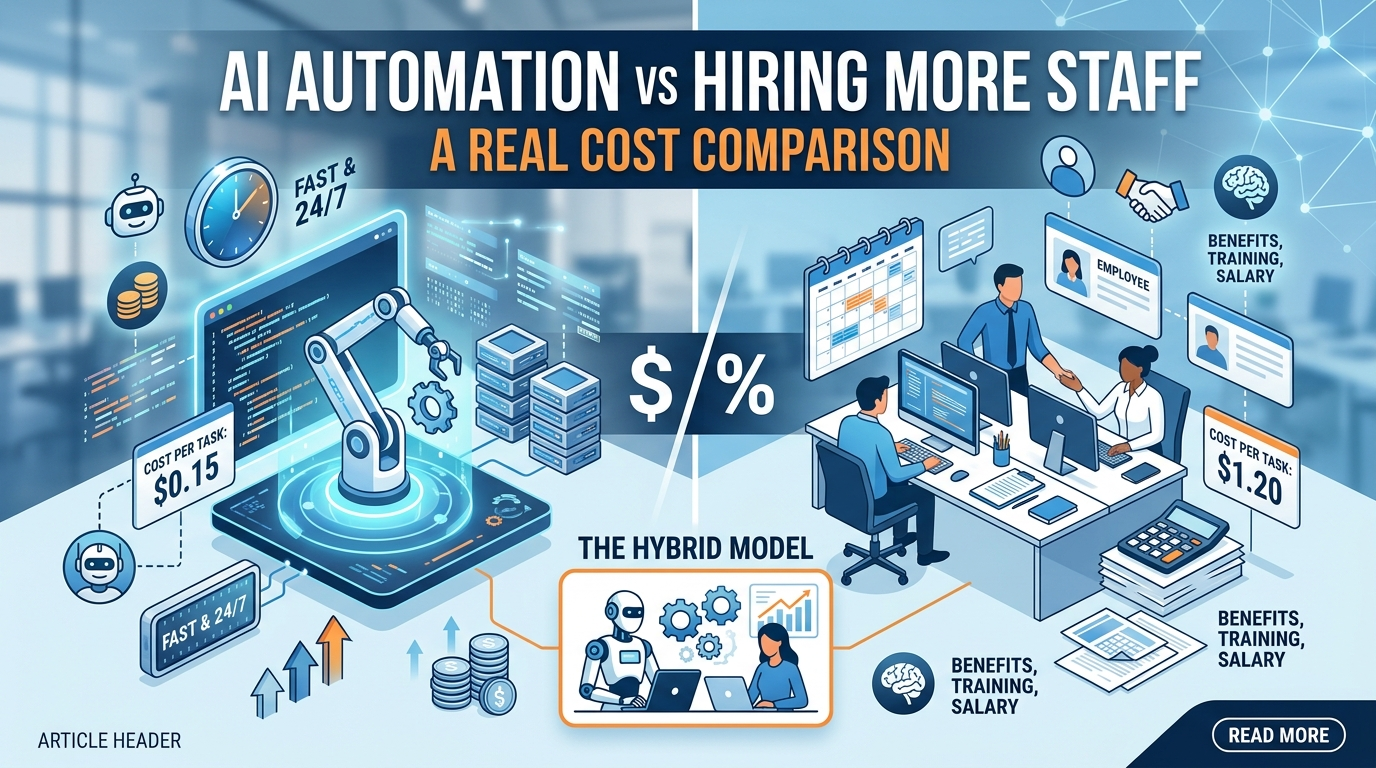 AI Automation vs Hiring More Staff: A Real Cost Comparison