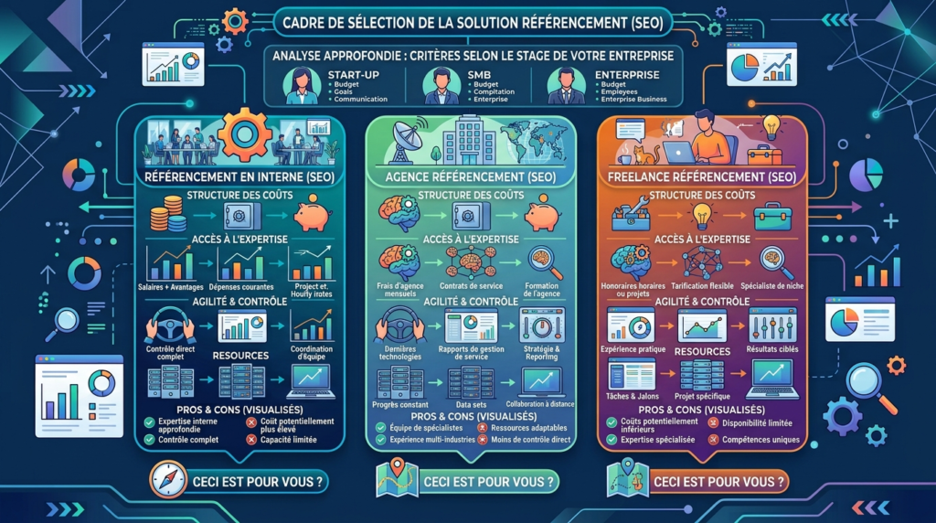 SEO en Interne vs Agence SEO vs Freelance : Que Choisir ?