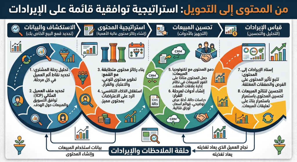 استراتيجية التسويق بالمحتوى: تقويم يدعم المبيعات فعلياً