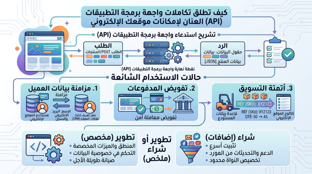 تكاملات API موضحة: ربط موقعك الإلكتروني بأدواتك الحالية