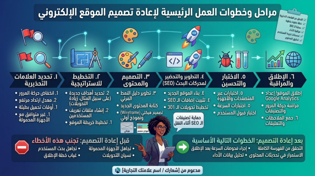 قائمة تحقق لإعادة تصميم الموقع الإلكتروني: متى وكيف تُحدّث موقعك