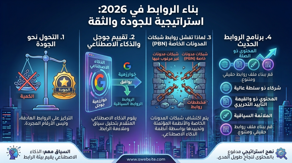 بناء الروابط 2026: ما الذي ينجح فعلياً الآن