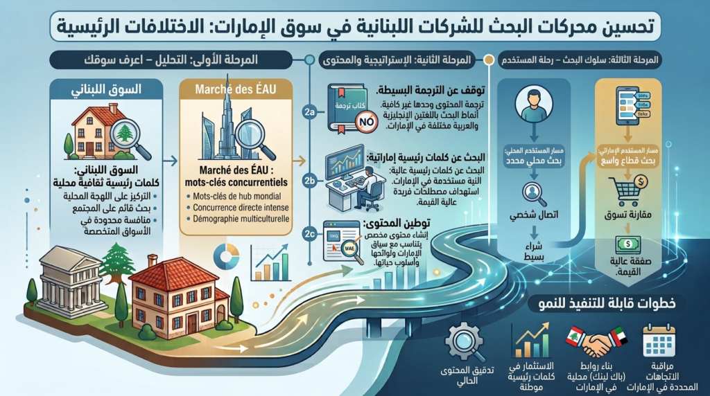 السيو لسوق الإمارات: ما تحتاج الشركات اللبنانية معرفته