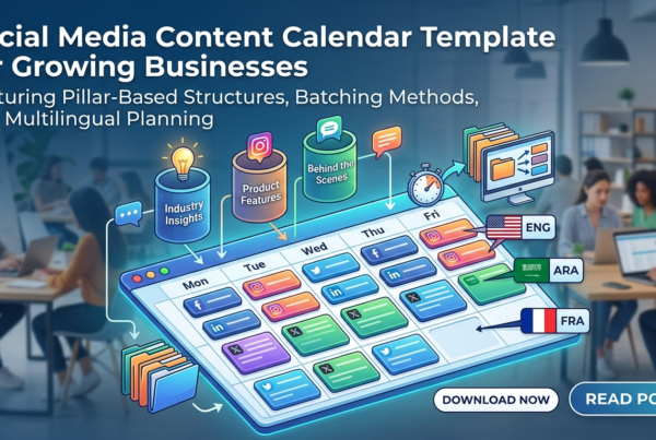 Social Media Content Calendar Template for Growing Businesses