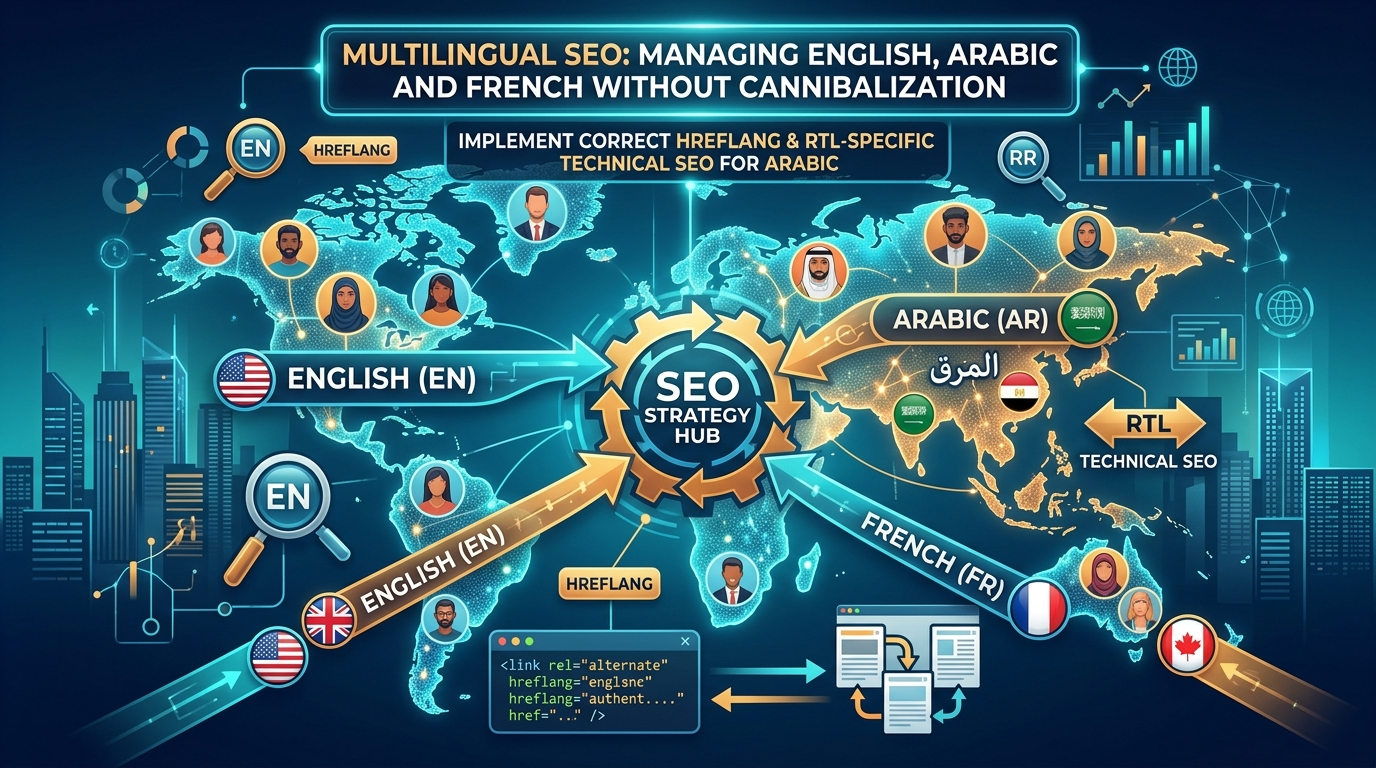 Multilingual SEO: Managing English, Arabic and French Without Cannibalization