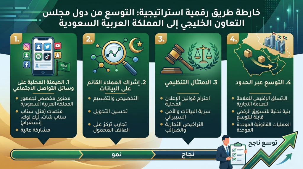 التسويق الرقمي في السعودية للشركات المتوسعة في دول الخليج