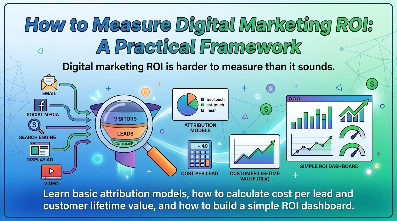 How to Measure Digital Marketing ROI: A Practical Framework
