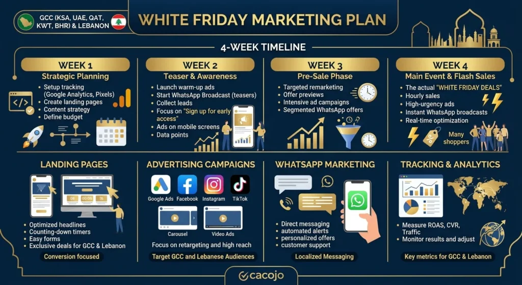 White Friday Marketing Plan 2026: GCC & Lebanon Stores