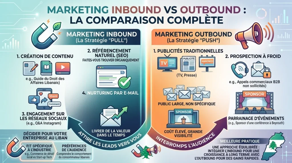 Marketing Entrant vs Marketing Sortant : les Entreprises Libanaises