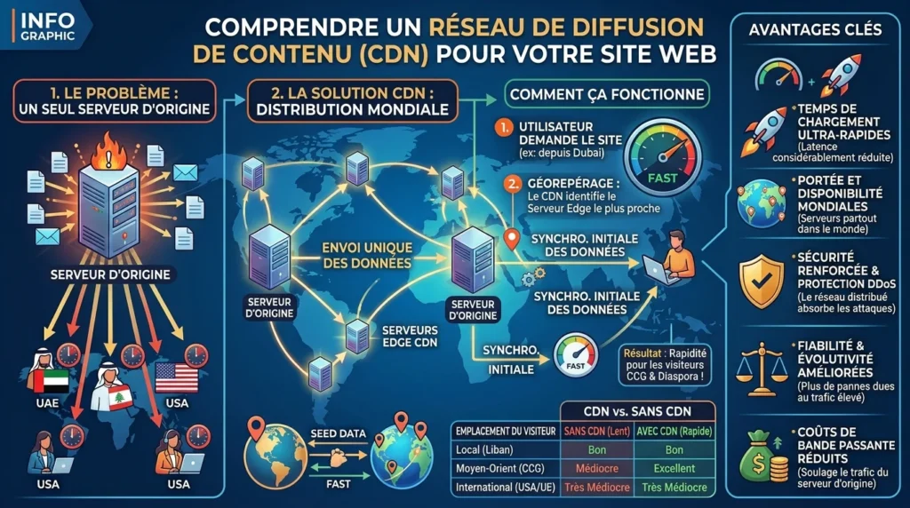CDN Expliqué : Accélérer Votre Site Web pour les Visiteurs Régionaux et Internationaux