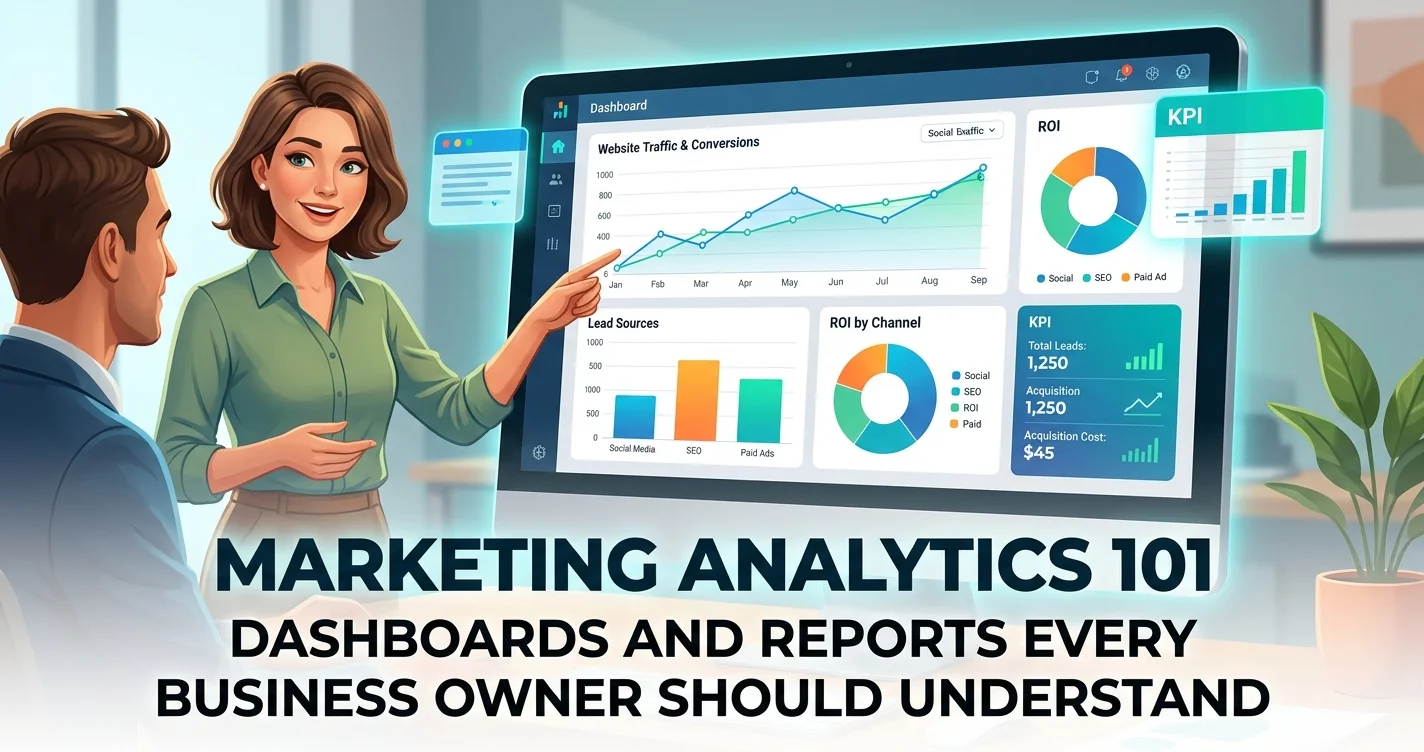 Marketing Analytics 101: Dashboards and Reports For Business Owner