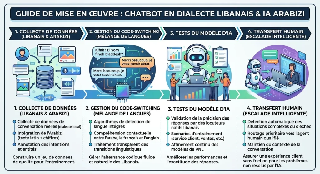 Chatbot en arabe dialectal et arabizi : guide pour le Liban
