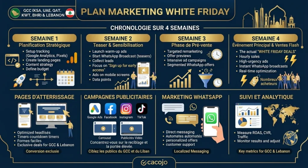 Plan marketing Black Friday 2026 : Liban et pays du Golfe