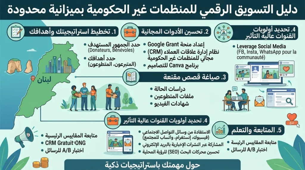 التسويق الرقمي للمنظمات غير الحكومية: بناء الوعي بميزانية محدودة